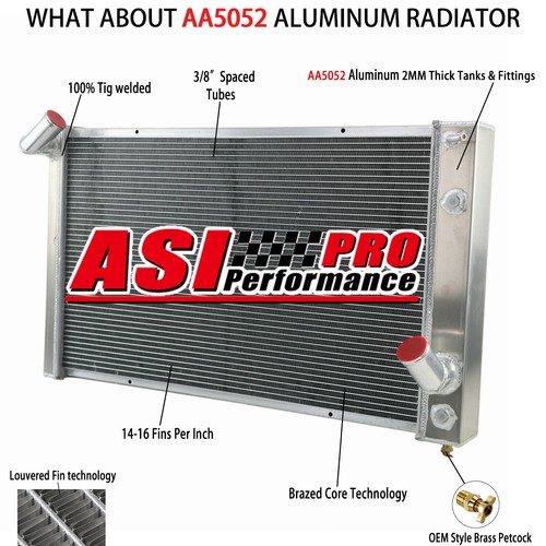 Row aluminum radiator - aluminum,